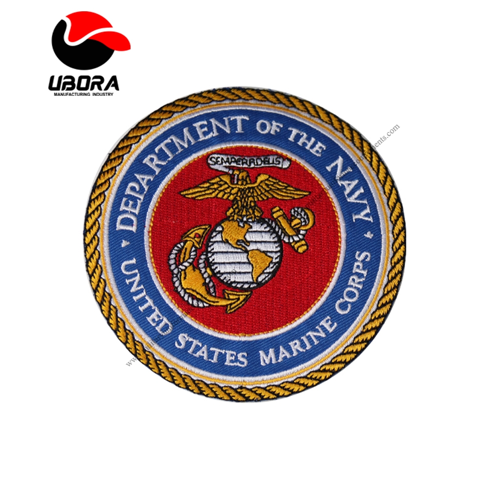 Embroidered Service Custom Logo Machine Embroidery Patches DEPARTEMENT OF NAVY
